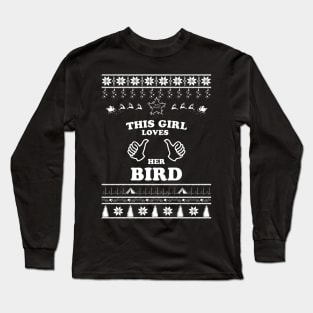 Merry Christmas Bird Long Sleeve T-Shirt